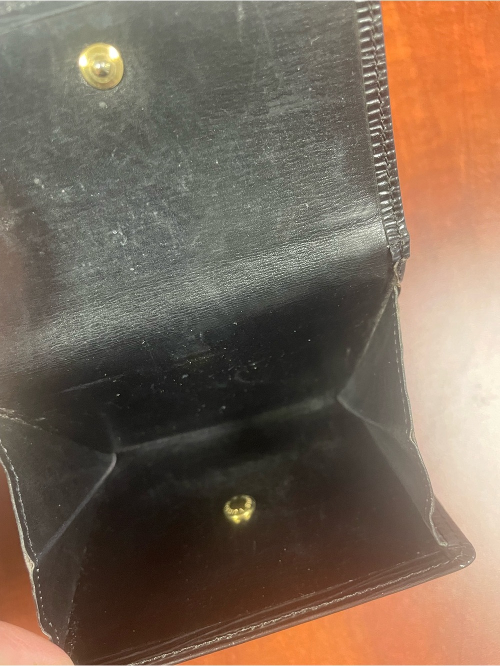 Louis Vuitton Black Epi Leather Folding Wallet - Picture 6 of 8